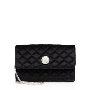 Versace Quilted Velvet Medusa Wallet on Chain